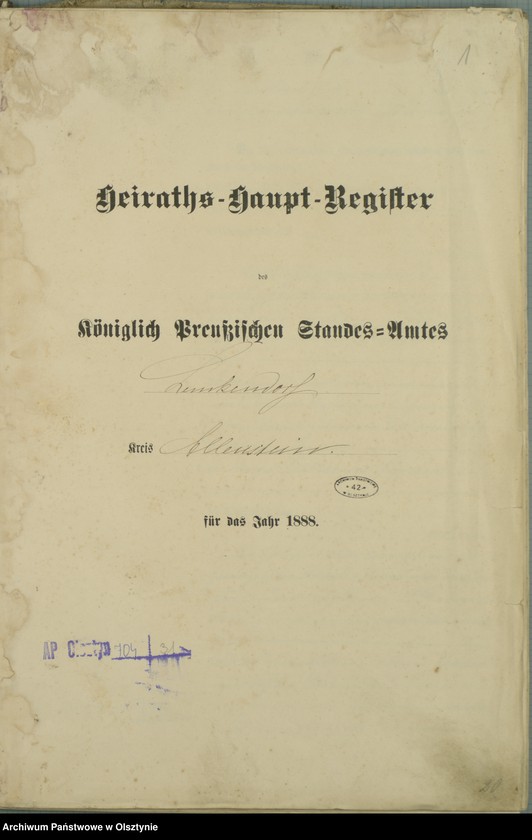 image.from.unit.number "Heiraths-Haupt-Register Nr 1 - 13"