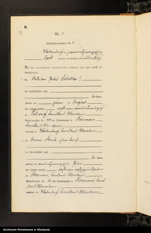 image.from.unit.number "Heirats-Haupt-Register Nr 1 - 33"