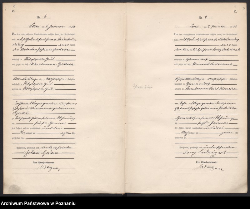 Obraz 6 z jednostki "Księga zgonów tom I"