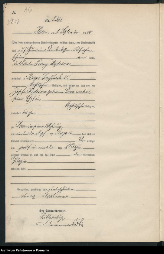 Obraz 19 z jednostki "Księga miejscowa urodzeń"