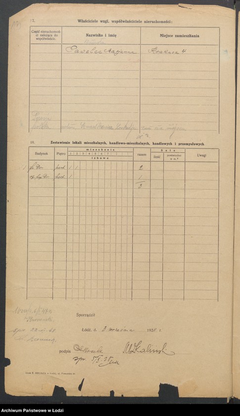 image.from.unit.number "Księga inwentarzowa nieruchomości m. Łodzi ul. Krakusa"