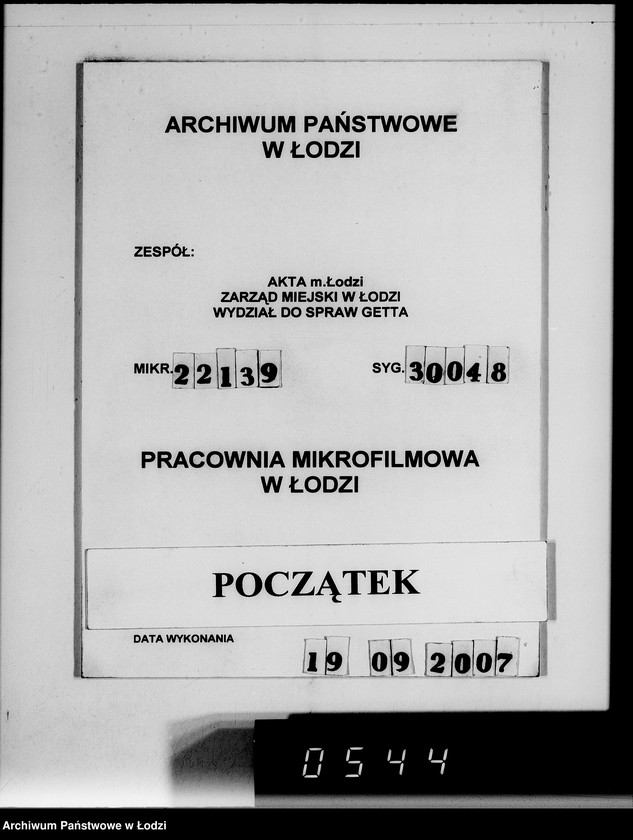 Obraz 1 z jednostki "Lebensmittel-Zuteilungssätze für die Juden-Versorgung"