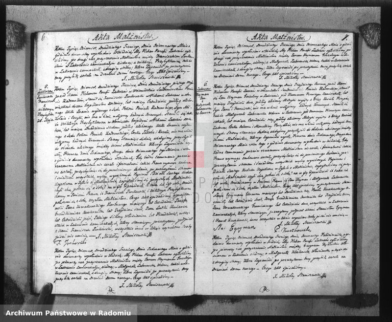 image.from.unit.number "Akta Stanu Cywilnego Parafii Zakrzów Małżeństw, Urodzeń i Zejścia na Rok 1823"
