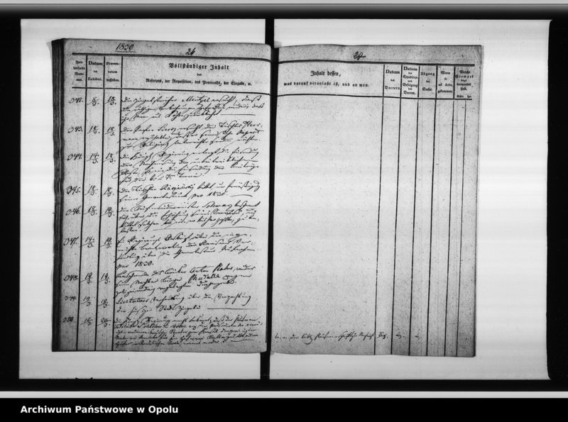 Obraz 17 z jednostki "Dienst - Journal des Magistats zu Oppeln vom 25. Febr[uar] 1830 bis April 1832"