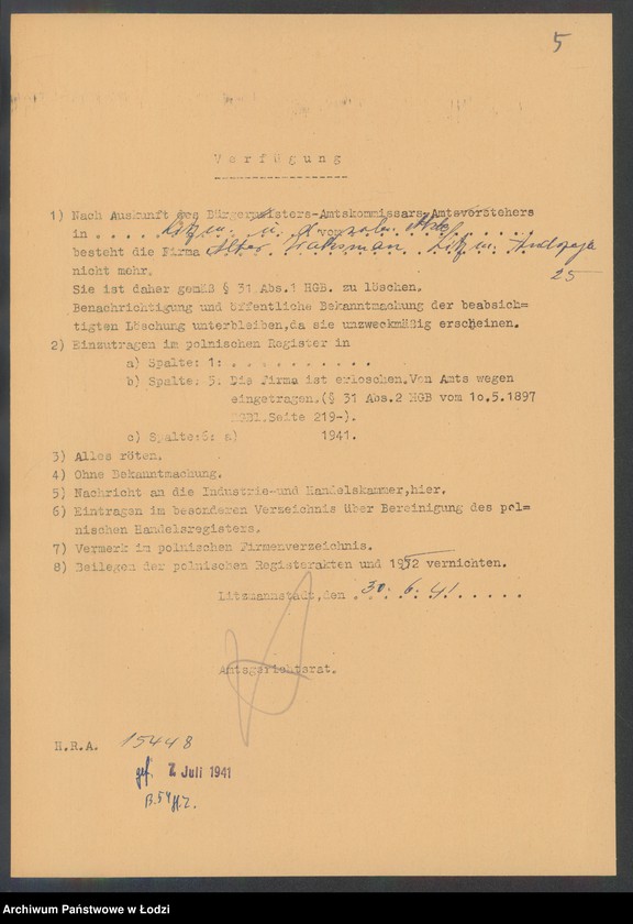 Obraz 7 z jednostki "Alter Waksman – sprzedaż mięsa i wnętrzności"