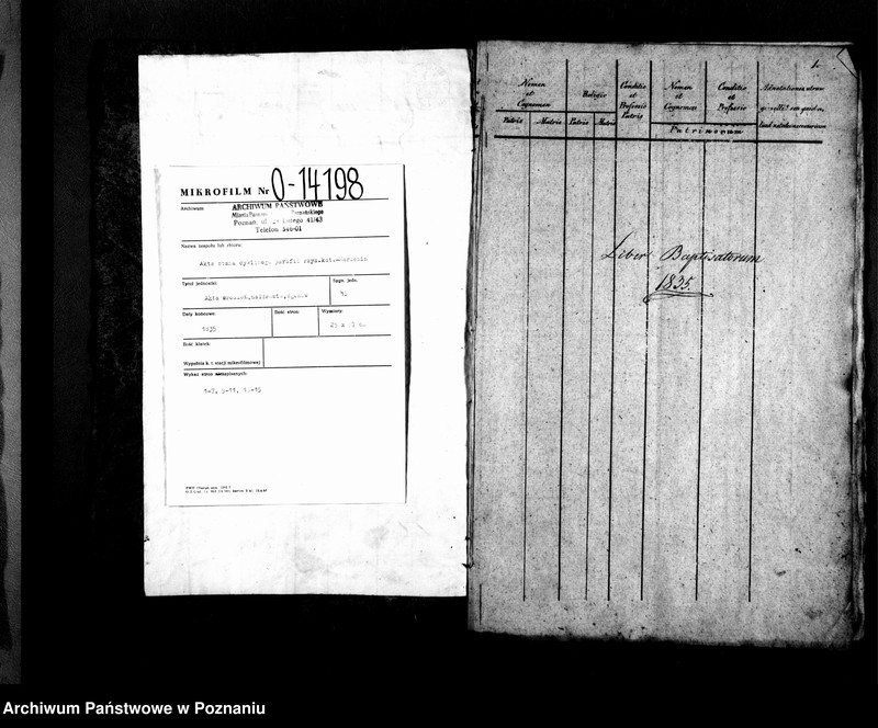 Obraz 3 z jednostki "Libri metrices baptisatorum, desponsatorum, mortuorum"