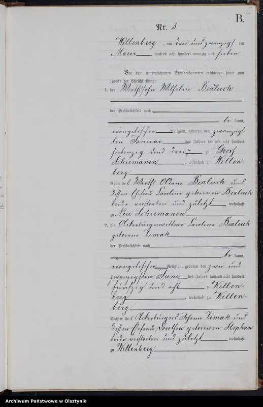 image.from.unit.number "Heiraths-Neben-Register Nr 1 - 20"