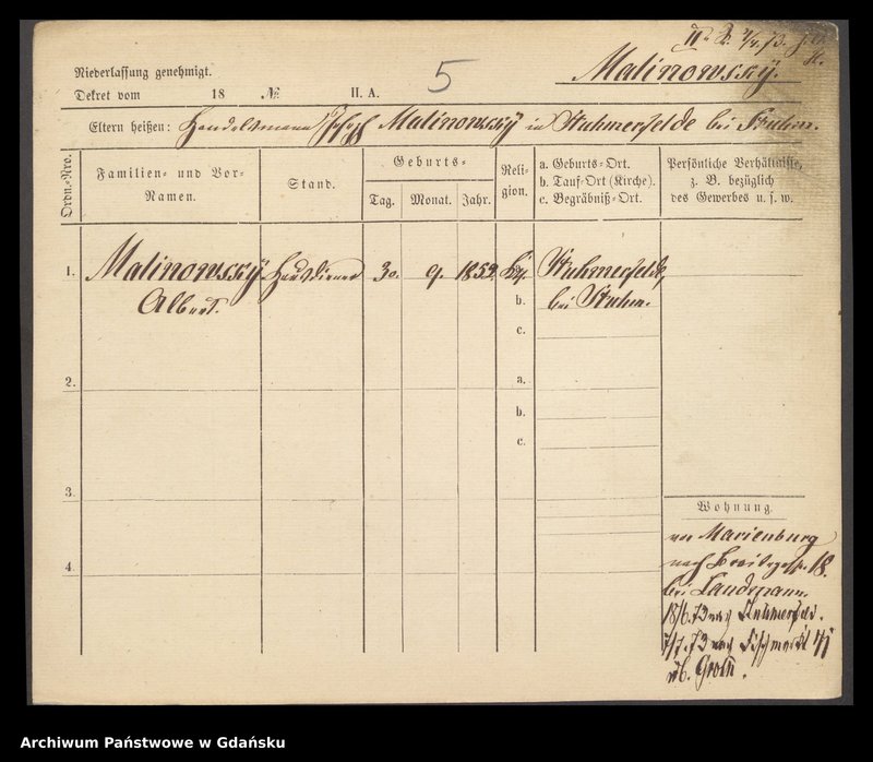 image.from.unit.number "Karty meldunkowe: Malina - Malisius"