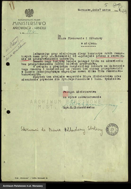 image.from.unit.number "[Komisja do przeniesienia władz centralnych i Komisja Trzech - wnioski o przydział budynków i rozdzielniki]"