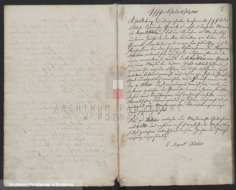 Obraz 6 z jednostki "[Protokolarz wyzwolin i przyjęć w naukę cechu szewców w Lesznie]"