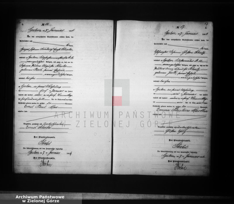 image.from.unit.number "Geburts-Neben-Register, Band I von No 1 bis No 524"