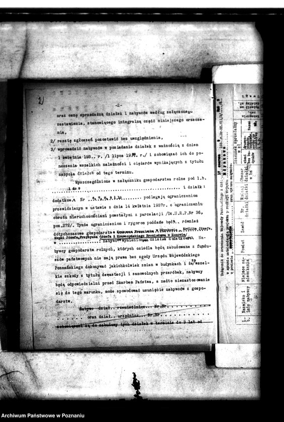 image.from.unit.number "Orzeczenie wojewody poznańskiego, zatwierdzenie projektu parcelacji majątku Młynkowo powiatu szamotulskiego"