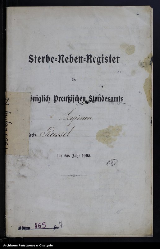 image.from.unit.number "Sterbe-Neben-Register Nr 1 - 17"