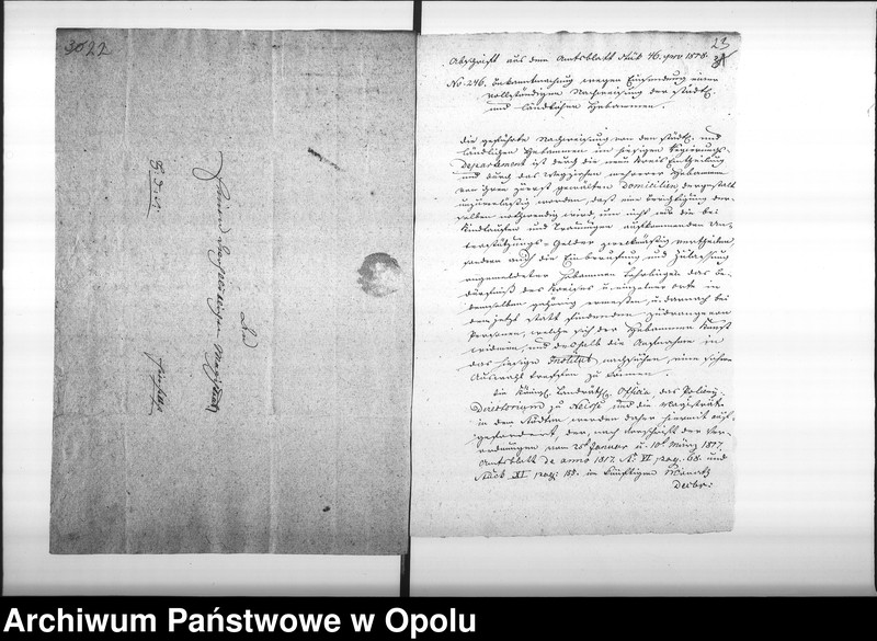 Obraz 19 z jednostki "Acta von Anfertigung und Einsendung der Nachweisungen des Medicinal Personals bey der Stadt Oppeln Vol. I pro 1817"