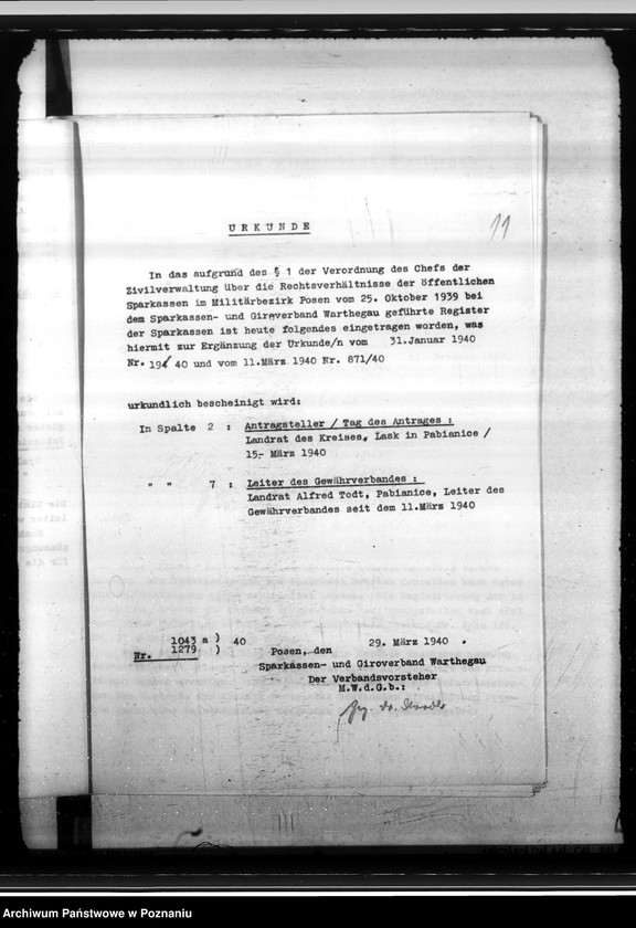 Obraz 16 z jednostki "Sparkassen und Giroverband Wartheland"