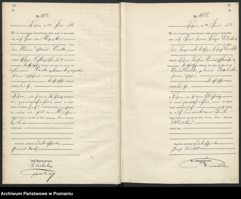 Obraz 18 z jednostki "Księga miejscowa urodzeń"