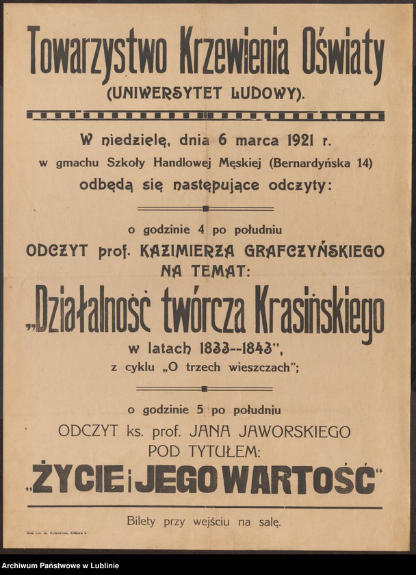 Obraz 4 z kolekcji "Edukacja i oświata na plakacie, afiszu i druku ulotnym APL111"