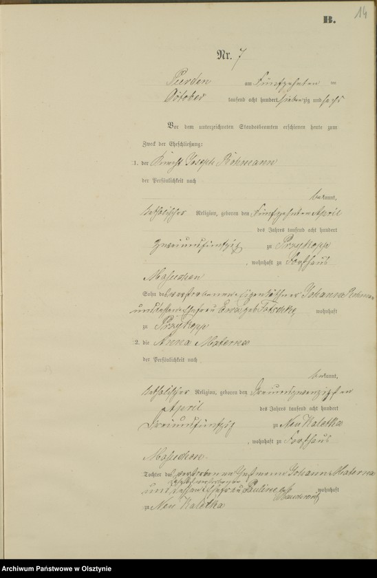 image.from.unit.number "Heiraths-Haupt-Register Nr 1 - 13"