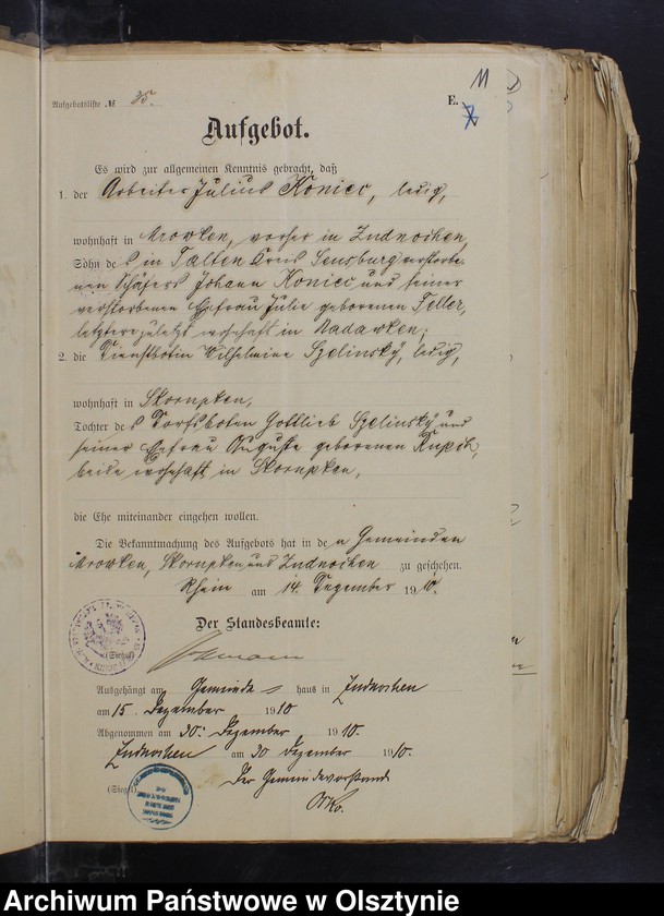 image.from.unit.number "Beläge zum Heirathsregister"