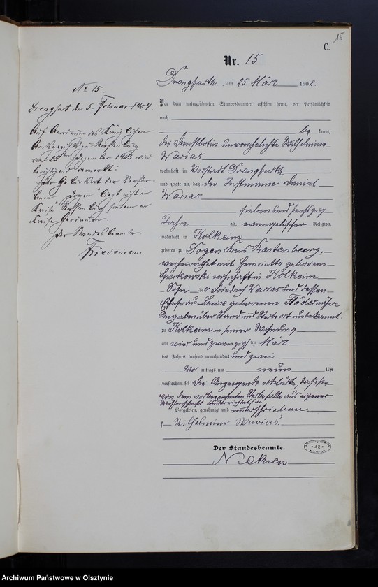 image.from.unit.number "Sterbe-Haupt-Register Nr 1 - 65"