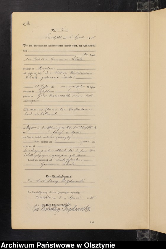 image.from.unit.number "Sterbe-Neben-Register Nr 1 - 29"