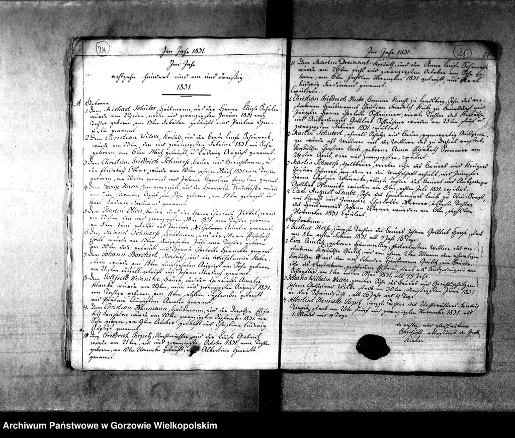 image.from.unit.number "Duplikate der Kirchenbücher von der Parochie Kernein (Karnin)"