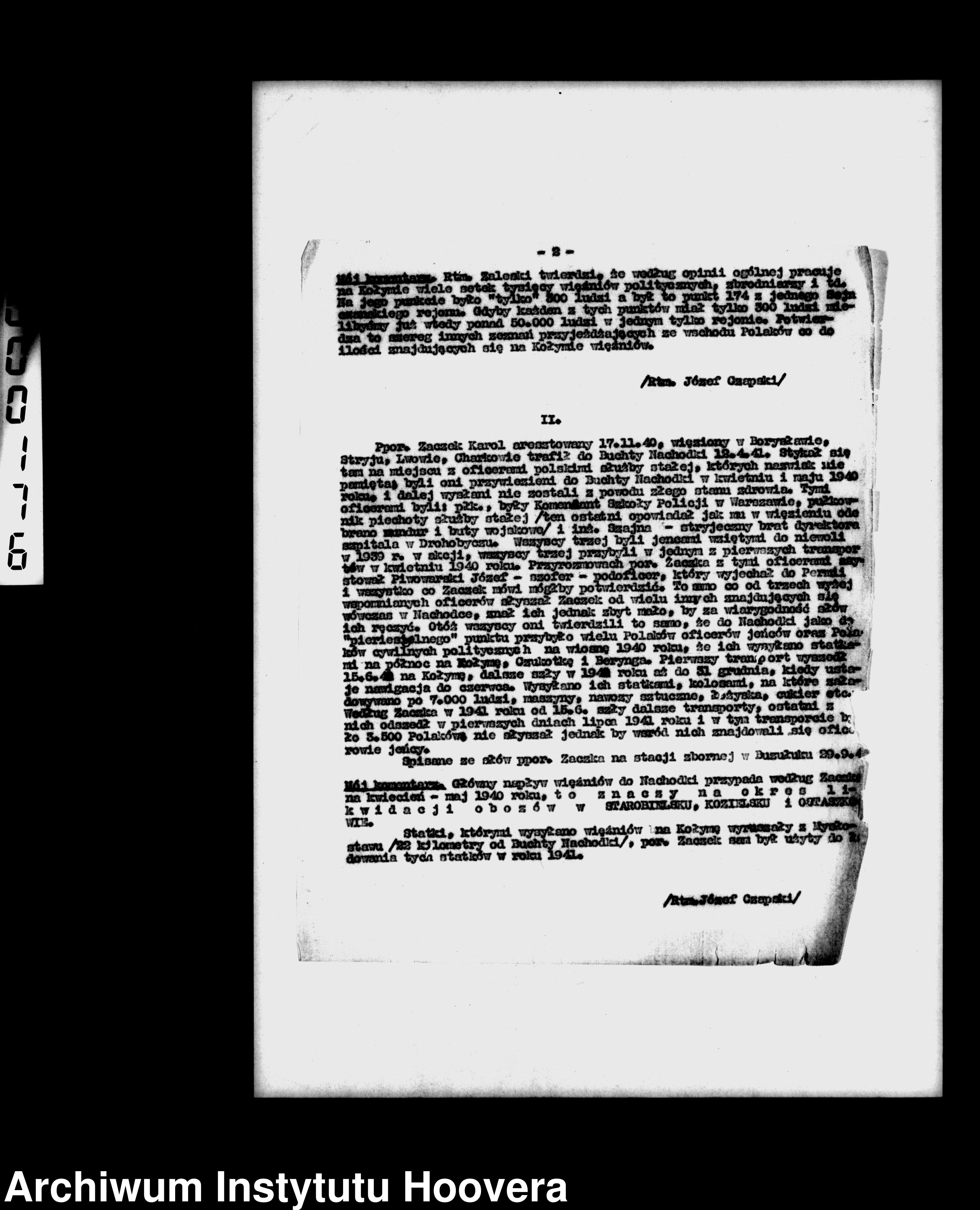 Skan z jednostki: Office file of the Consular Legal Department 1941-1944