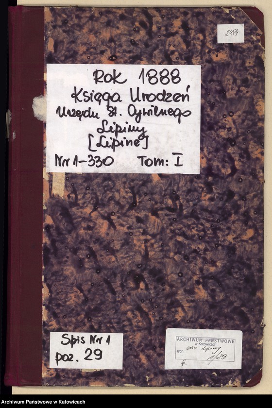 image.from.unit.number "Księga urodzeń T.1 nr 1-330"