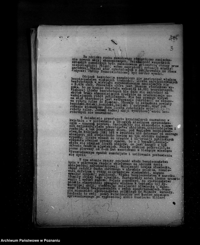 Obraz 7 z jednostki "Sprawozdania ze stanu bezpieczeństwa za miesiące kwiecień-czerwiec-lipiec 1939 r."