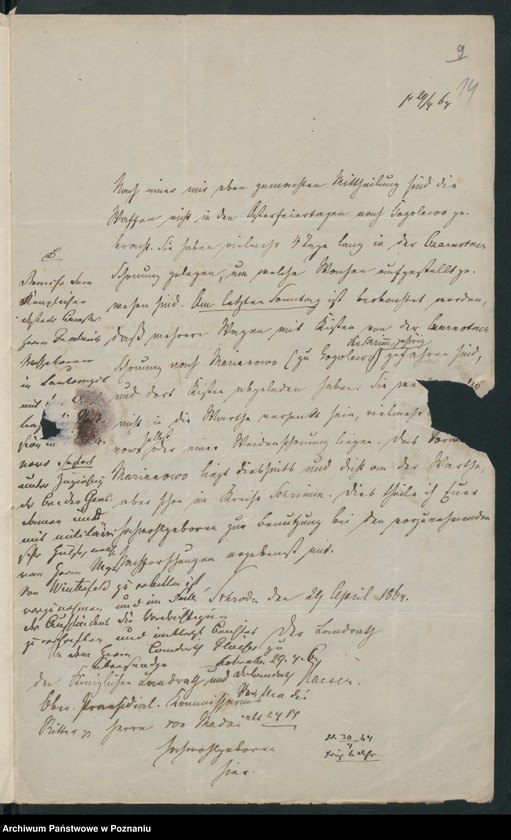 Obraz 17 z jednostki "Ludwig von Karczewski in Czarnotki und die im Kreise Schroda /Środa/ gefundenen Ausrüstungsgegenstände."