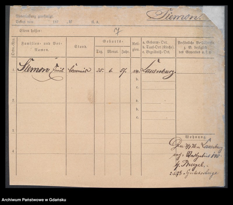 image.from.unit.number "Karty meldunkowe: Siemon - Simoleit"