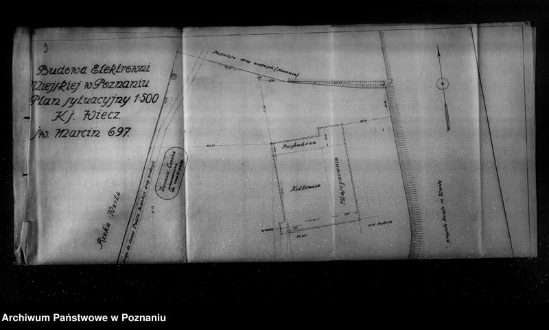 Obraz 14 z jednostki "Projekt budowy Elektrowni Miejskiej w Poznaniu plany sytuacyjne"