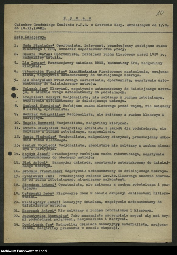 Obraz 11 z jednostki "Koło kolejowe PPS Ostrów Wielkopolski- sprawozdania, protokoły zebrań międzypartyjnych"