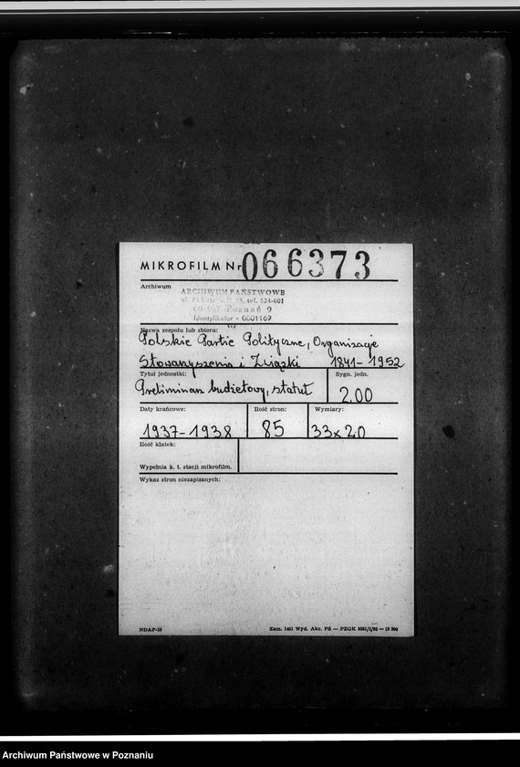 image.from.unit.number "Preliminarz budżetowy, statut"
