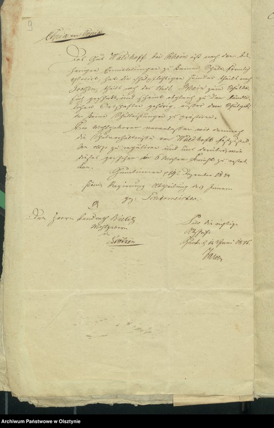 image.from.unit.number "Assozierung des Gutez Waldhof zur Schule in Trossen"