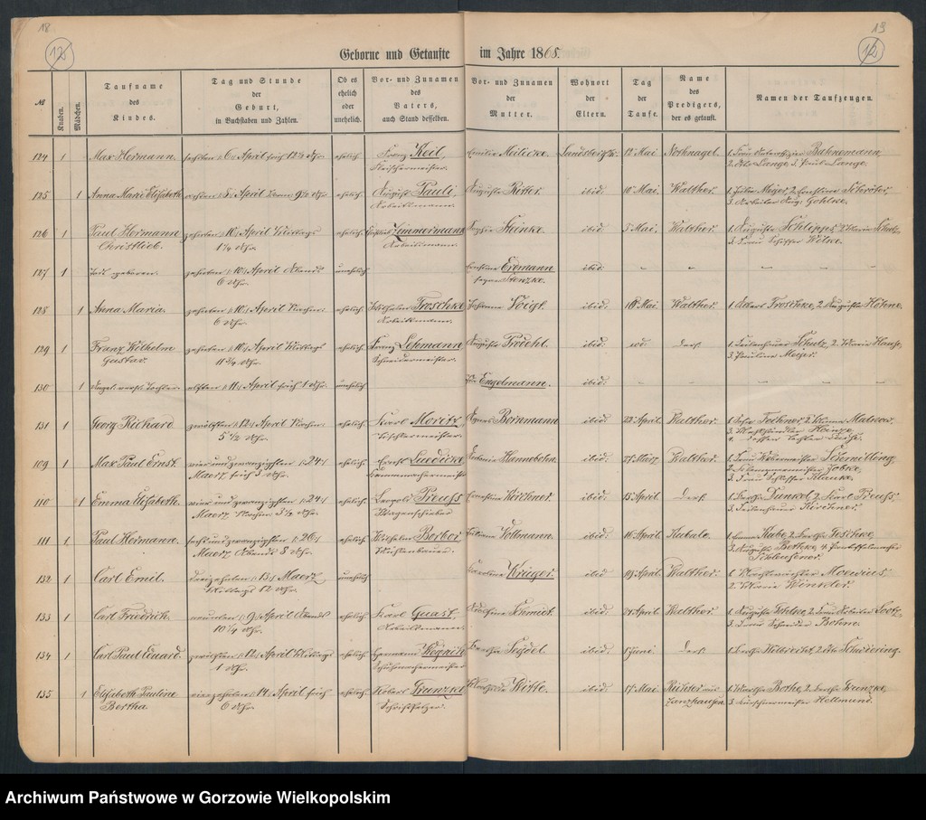 image.from.unit.number "Duplikate der Hauptkirche zu Landsberg an der Warthe (zawiera także księgę zgonów Konkordien, reformirte und Militair Kirchen Gemeinde z 1868 r.)"