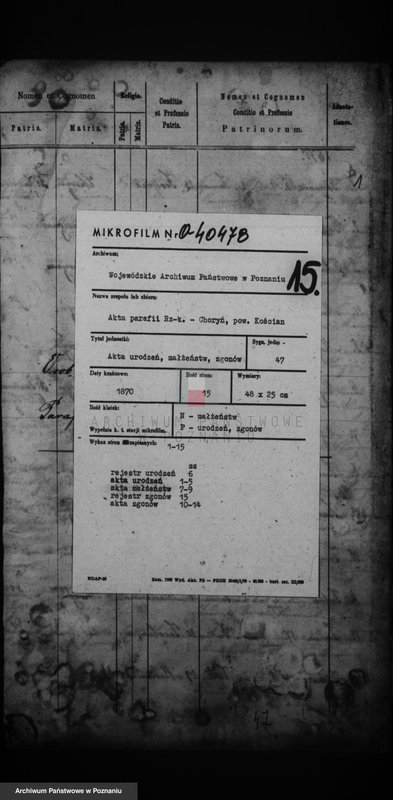 Obraz 2 z jednostki "Duplikat urodzonych, zaślubionych i zmarłych"