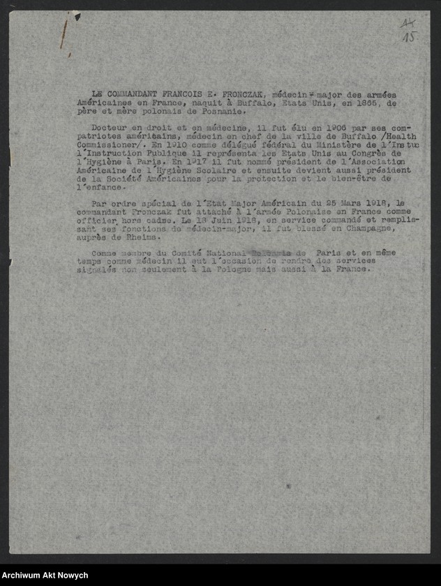 Obraz 17 z jednostki "Jusserand Jean Jules (historyk, dyplomata); Załączniki: charakterystyki i życiorysy F. E. Fronczaka, T. A. Starzyńskiego, J. F. Smulskiego, K. Żychlińskiego, N. L. Piotrowskiego; L.6 (odpowiedzi - maszynopisy)"