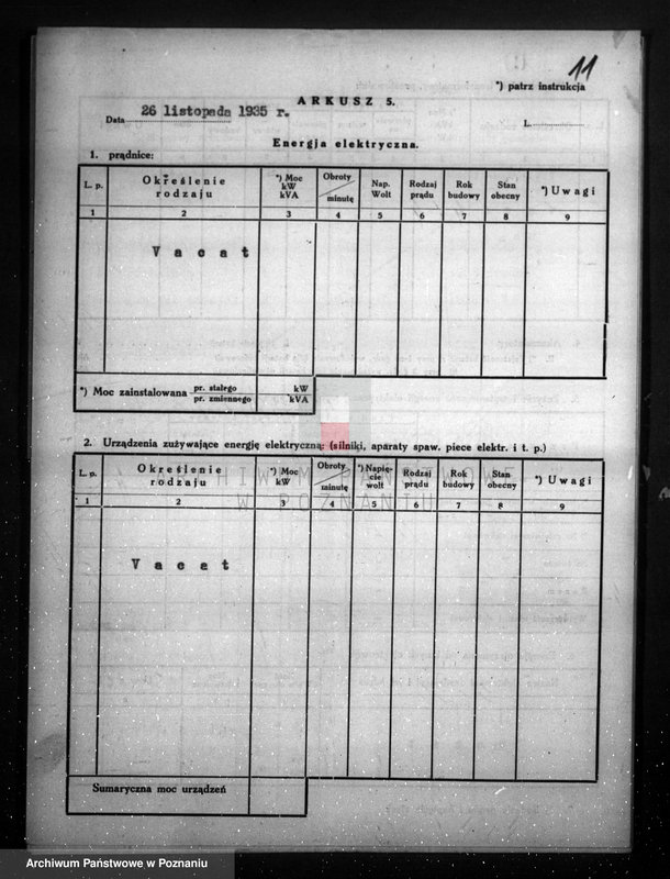 Obraz 16 z jednostki "Kwestionariusz Gazowni Miejskiej w Nowym Tomyślu"