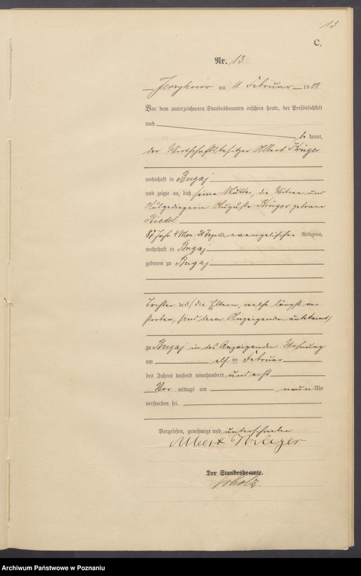 Obraz 15 z jednostki "Zgony [Rejestr główny zgonów]"