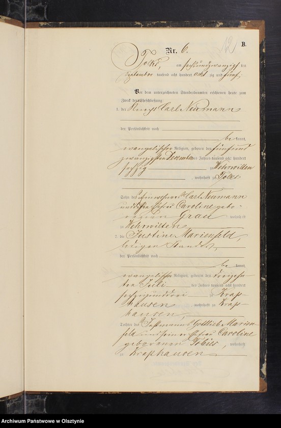 image.from.unit.number "Heiraths-Neben-Register Nr 1 - 8"