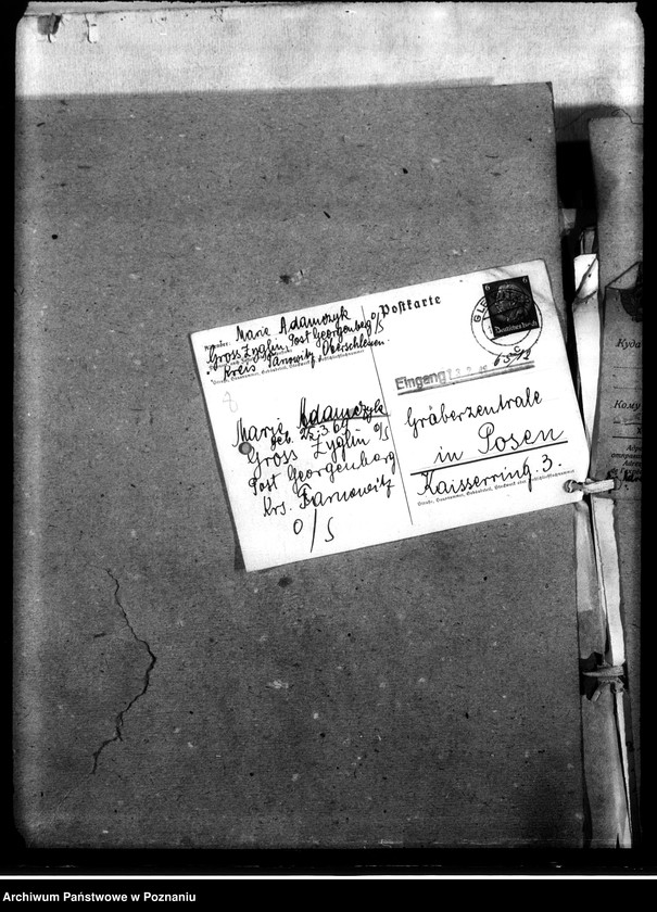 Obraz 12 z jednostki "Korespondencja w sprawie miejscowych Niemców, którzy zginęli w 1939 roku A - K"