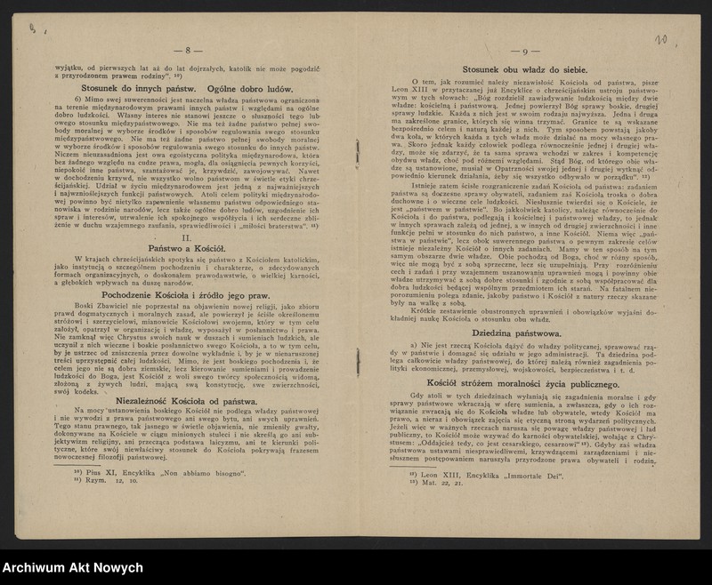 image.from.unit.number "O chrześcijańskie zasady życia państwowego (List pasterski kard. prymasa A. Hlonda - broszura)"