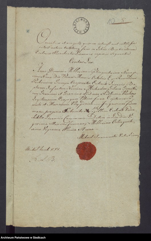 Obraz 11 z jednostki "Dowody do akt małżeństw"