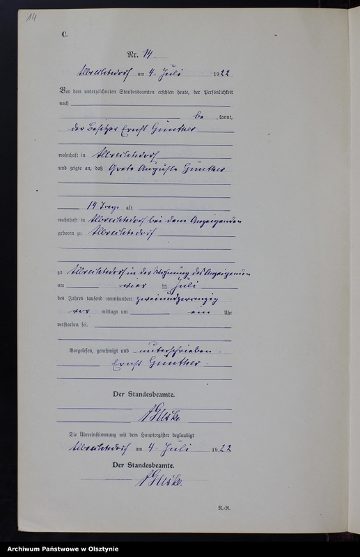 image.from.unit.number "Sterbe-Neben-Register Nr 1 - 24 [ Księga zgonów - wtóropis ]"