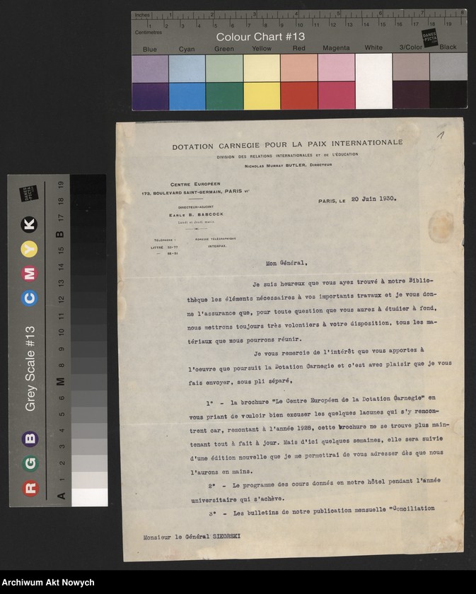 image.from.unit.number "Dotation Carnegie pour la Paix Internationale, Centre Européen - Paryż. Informacje o wydawnictwach."