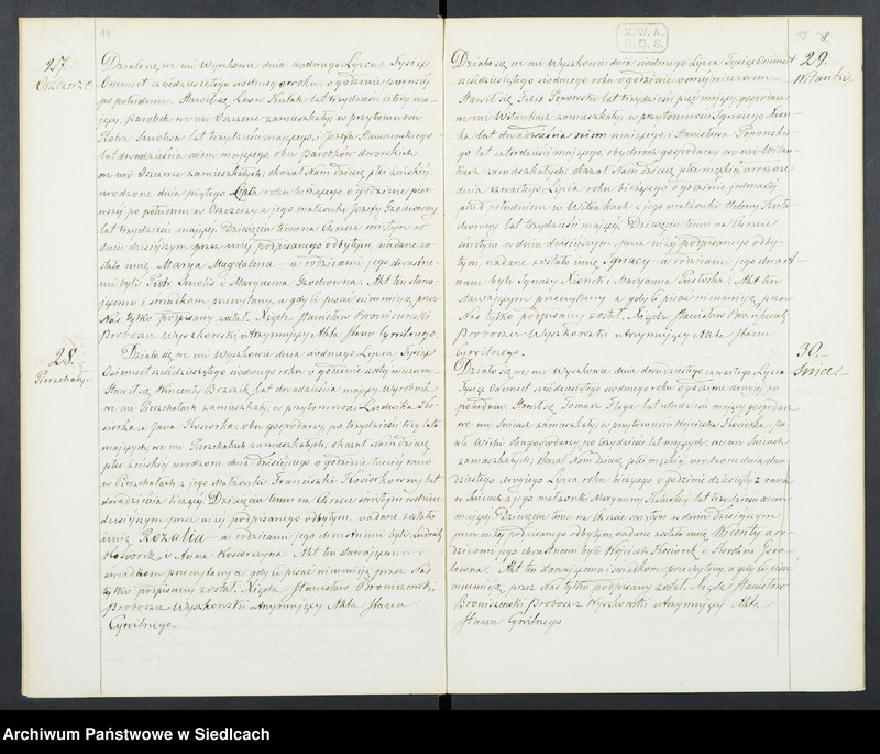 Obraz 11 z jednostki "Akta urodzeń, małżeństw, zgonów"