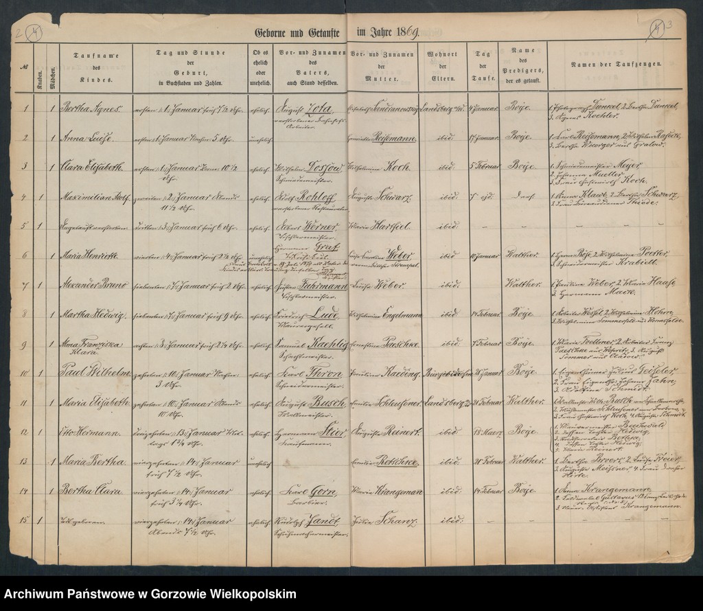 image.from.unit.number "Duplikate der Hauptkirche zu Landsberg an der Warthe (zawiera także księgę zgonów Konko5rdien, reformirte und Militair Kirchen Gemeinde z 1869 r.)"