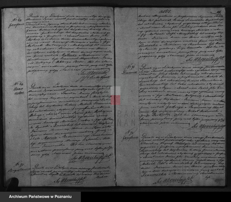 Obraz 18 z jednostki "Dowody urodzonych, zaślubionych i zmarłych"