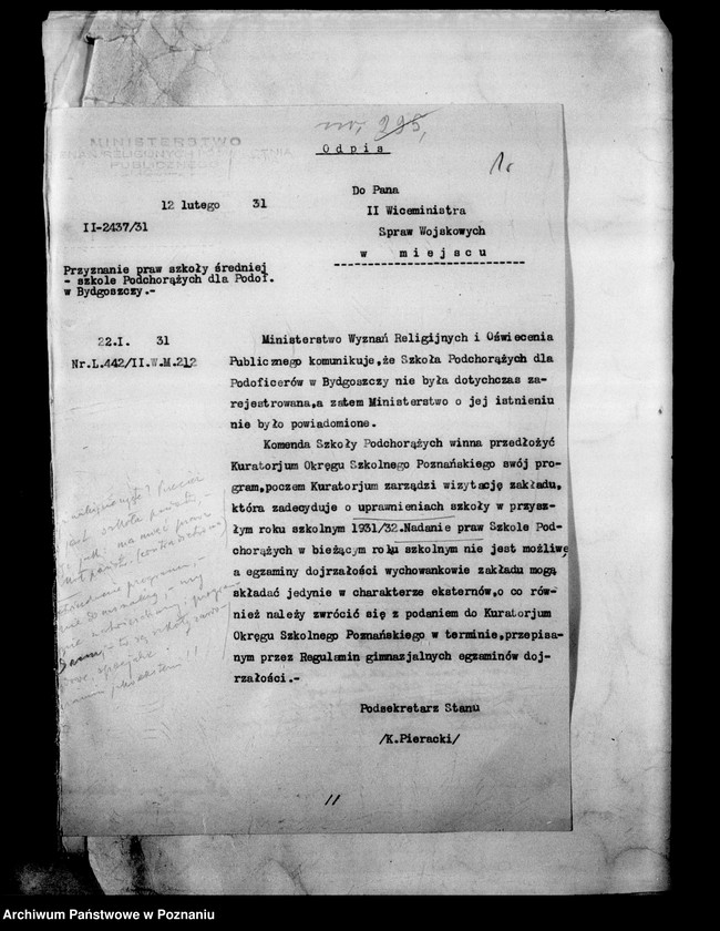 Obraz 4 z jednostki "[Szkoła Podchorążych dla Podoficerów w Bydgoszczy]"